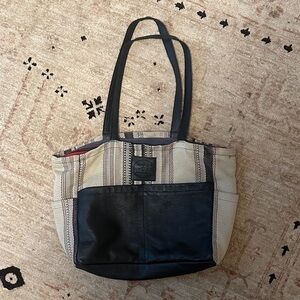 Vaalbara leather diaper bag